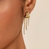 image:imageCicy Bell Gold Earrings For Women 18k Gold Plated Triple Dangle EarringsStyle EGold