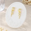 image:imageCicy Bell Gold Earrings For Women 18k Gold Plated Triple Dangle EarringsStyle FGold