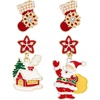 image:imageCicy Bell 2 Pairs Christmas Earrings for Women 14K Gold Plated Earring SetsGoldC