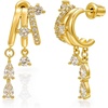 image:imageCicy Bell Gold Earrings For Women 18k Gold Plated Triple Dangle EarringsStyle HGold