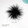 image:imageCicy Bell Ostrich Feather Brooch Pin For Women Large Floral Lapel PinsBlack