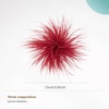 image:imageCicy Bell Ostrich Feather Brooch Pin For Women Large Floral Lapel PinsBurgundy