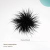 image:imageCicy Bell Ostrich Feather Brooch Pin For Women Large Floral Lapel PinsFeather black