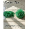 image:imageCicy Bell Ostrich Feather Brooch Pin For Women Large Floral Lapel PinsGreen
