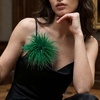 image:imageCicy Bell Ostrich Feather Brooch Pin For Women Large Floral Lapel PinsGreen