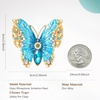 image:imageCicy Bell Womens Butterfly Flower Brooch Pin Enamel Rhinestone Lapel PinsGoldA