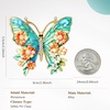 image:imageCicy Bell Womens Butterfly Flower Brooch Pin Enamel Rhinestone Lapel PinsGoldB