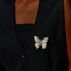 image:imageCicy Bell Womens Butterfly Flower Brooch Pin Enamel Rhinestone Lapel PinsGoldB
