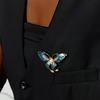 image:imageCicy Bell Womens Butterfly Flower Brooch Pin Enamel Rhinestone Lapel PinsGoldC