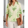 image:imageCicy Bell Womens Summer Floral Blouses Puff Ruffle Sleeve Shirts Boho TopsCyanblue