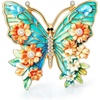 image:imageCicy Bell Womens Butterfly Flower Brooch Pin Enamel Rhinestone Lapel PinsGoldB