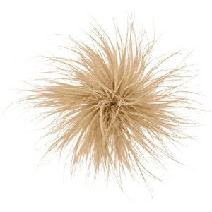 image:imageCicy Bell Ostrich Feather Brooch Pin For Women Large Floral Lapel PinsChampagne