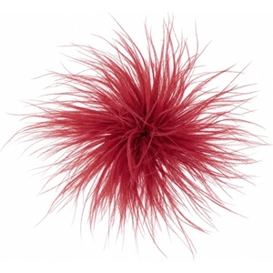 image:imageCicy Bell Ostrich Feather Brooch Pin For Women Large Floral Lapel PinsRed