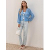 image:imageCicy Bell Womens Cropped Crochet Cardigan Casual Mesh Knit Sweater Cover UpBlue