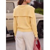 image:imageCicy Bell Womens Pullover Sweaters Lapel Collar V Neck Long Sleeve SweaterYellow
