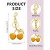 image:imageCicy Bell Womens Cherry Bubble Initial Bag Charms Sparkling Cute Key ChainsGold
