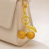 image:imageCicy Bell Womens Cherry Bubble Initial Bag Charms Sparkling Cute Key ChainsGold