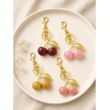 image:imageCicy Bell Womens Cherry Bubble Initial Bag Charms Sparkling Cute Key ChainsGold