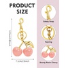 image:imageCicy Bell Womens Cherry Bubble Initial Bag Charms Sparkling Cute Key ChainsLight Pink