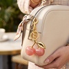 image:imageCicy Bell Womens Cherry Bubble Initial Bag Charms Sparkling Cute Key ChainsPink