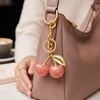 image:imageCicy Bell Womens Cherry Bubble Initial Bag Charms Sparkling Cute Key ChainsPink