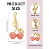 image:imageCicy Bell Womens Cherry Bubble Initial Bag Charms Sparkling Cute Key ChainsPink