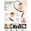 image:imageCicy Bell Womens Cherry Bubble Initial Bag Charms Sparkling Cute Key ChainsRaspberry Sorbet