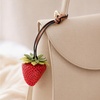 image:imageCicy Bell Womens Cherry Bubble Initial Bag Charms Sparkling Cute Key ChainsStrawberry