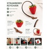 image:imageCicy Bell Womens Cherry Bubble Initial Bag Charms Sparkling Cute Key ChainsStrawberry