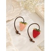 image:imageCicy Bell Womens Cherry Bubble Initial Bag Charms Sparkling Cute Key ChainsStrawberry