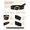 image:imageCicy Bell Womens Leather Belts for Jeans Pants Business with Gold BuckleBlack