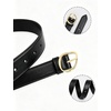 image:imageCicy Bell Womens Leather Belts for Jeans Pants Business with Gold BuckleBlack