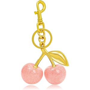 image:imageCicy Bell Womens Cherry Bubble Initial Bag Charms Sparkling Cute Key ChainsLight Pink