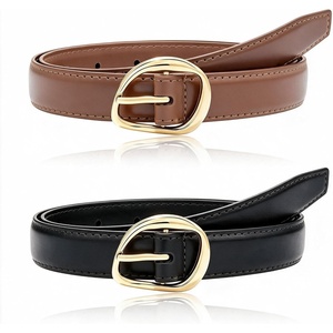 image:imageCicy Bell Womens Leather Belts for Jeans Pants Business with Gold BuckleBlack