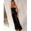 image:imageCicy Bell Womens Lace Maxi Skirt Summer Festival Outfit Sexy Beach Cover upBlack