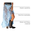 image:imageCicy Bell Womens Lace Maxi Skirt Summer Festival Outfit Sexy Beach Cover upBlue