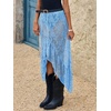 image:imageCicy Bell Womens Lace Maxi Skirt Summer Festival Outfit Sexy Beach Cover upBlue