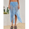 image:imageCicy Bell Womens Lace Maxi Skirt Summer Festival Outfit Sexy Beach Cover upBlue
