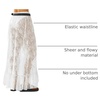 image:imageCicy Bell Womens Lace Maxi Skirt Summer Festival Outfit Sexy Beach Cover upWhite