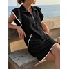 image:imageCicy Bell Womens Ruffle Cap Sleeve Sweatshirt Dress Summer Mini DressesBlack