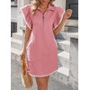 image:imageCicy Bell Womens Ruffle Cap Sleeve Sweatshirt Dress Summer Mini DressesDusty Pink
