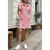 image:imageCicy Bell Womens Ruffle Cap Sleeve Sweatshirt Dress Summer Mini DressesDusty Pink