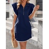 image:imageCicy Bell Womens Ruffle Cap Sleeve Sweatshirt Dress Summer Mini DressesNavy