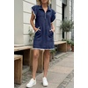 image:imageCicy Bell Womens Ruffle Cap Sleeve Sweatshirt Dress Summer Mini DressesNavy